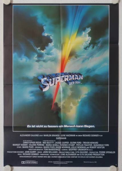 Superman original release german movie poster
